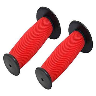 Alta Mushroom Two-Tone Bike Grips, Multiple Colors (Black/Red)