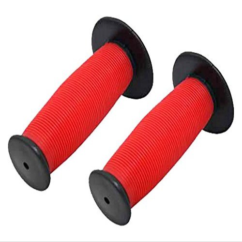 Alta Mushroom Two-Tone Bike Grips, Multiple Colors (Black/Red)
