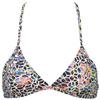 ARENA Women's Rule Breaker Feel Triangle MaxLife Bikini Top, Black Multi-Yellow Star, XX-Small, Mosaic view 1