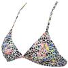 ARENA Women's Rule Breaker Feel Triangle MaxLife Bikini Top, Black Multi-Yellow Star, XX-Small, Mosaic view 4