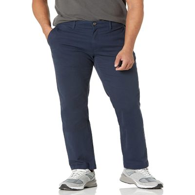 Amazon Essentials Men's Slim-Fit Casual Stretch Chino Pant, Dark Navy, 33W x 29L