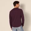 Amazon Essentials Men's Slim-Fit Long-Sleeve Henley Shirt, Burgundy, Small view 2