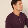 Amazon Essentials Men's Slim-Fit Long-Sleeve Henley Shirt, Burgundy, Small view 4
