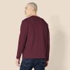 Amazon Essentials Men's Regular-Fit Crewneck T-Shirts, Long-Sleeve, Burgundy, Size X-Large, With Pocket view 2