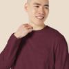 Amazon Essentials Men's Regular-Fit Crewneck T-Shirts, Long-Sleeve, Burgundy, Size X-Large, With Pocket view 4