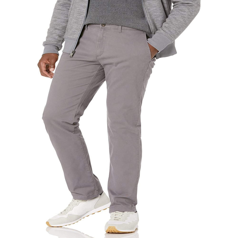 Amazon Essentials Men's Slim-Fit Casual Stretch Chino Pant, Charcoal, 40W x 34L