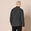 Amazon Essentials Men's Flannel Shirts Long Sleeve, Slim-Fit Button Down Plaid, Black Charcoal Buffalo Plaid, Small view 2