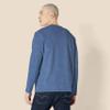Amazon Essentials Men's Regular-Fit Crewneck T-Shirts, Long-Sleeve, Blue Heather, Size X-Large, With Pocket view 2