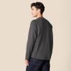 Amazon Essentials Long Sleeve Shirt for Men, Regular-Fit Henley, Available in Big & Tall, Charcoal Heather, Large view 2