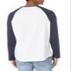 Amazon Essentials Men's Slim-Fit Long-Sleeve Henley Shirt, Navy White, Small view 3