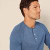 Amazon Essentials Men's Slim-Fit Long-Sleeve Henley Shirt, Blue Heather, XX-Large view 4