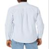 Amazon Essentials Men's Regular-Fit Long Sleeve Oxford Shirt, Blue Stripe, Large view 3