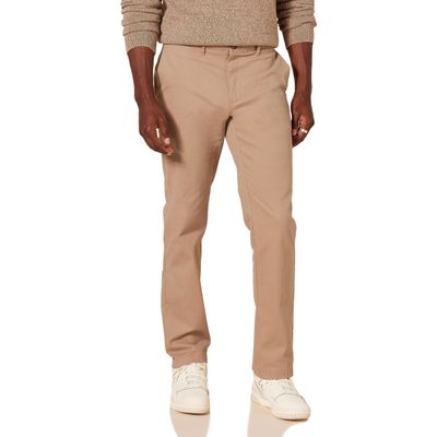 Amazon Essentials Men's Slim-Fit Casual Stretch Khaki, Dark Khaki, 30W x 30L