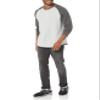 Amazon Essentials Long Sleeve Shirt for Men, Regular-Fit Henley, Available in Big & Tall, Charcoal Light Grey Heather, X-Small view 4