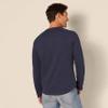 Amazon Essentials Men's Slim-Fit Long-Sleeve Henley Shirt, Navy, Large view 2