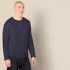 Amazon Essentials Men's Slim-Fit Long-Sleeve Henley Shirt, Navy, Large view 3