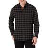 Amazon Essentials Men's Long-Sleeve Flannel Shirt, Charcoal Buffalo Plaid, X-Large view 1