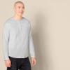 Amazon Essentials Men's Slim-Fit Long-Sleeve Henley Shirt, Light Grey Heather, XX-Large view 3