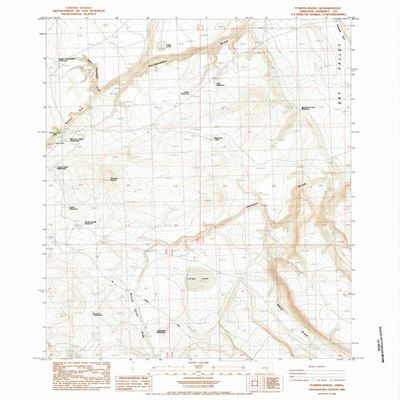 YellowMaps Turpin Knoll OR topo map, 1:24000 Scale, 7.5 X 7.5 Minute, Historical, 1984, Updated 1984, 26.8 x 21.9 in - Tyvek