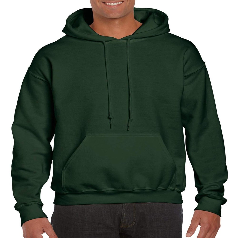 Fashion Gildan 12500 Hooded Sweatshirt Forest Green Medium