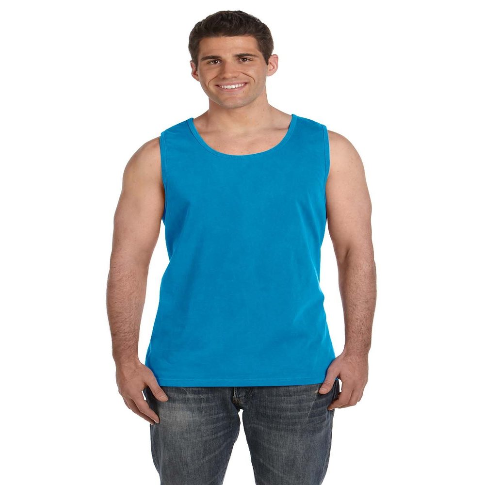 Comfort Colors Chouinard 9360 Adult Garment-Dyed Tank Top Sapphire Large