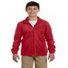 Harriton Youth M990Y Full-Zip Fleece Red Medium view 3