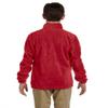 Harriton Youth M990Y Full-Zip Fleece Red Medium view 4