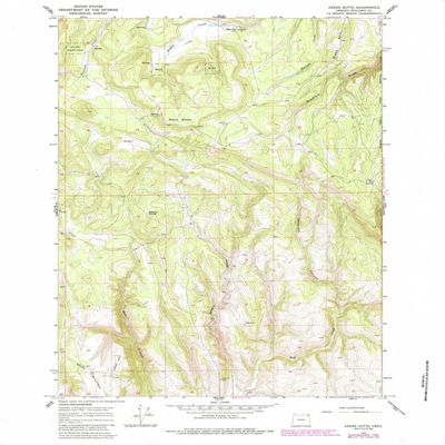 YellowMaps Akers Butte OR topo map, 1:24000 Scale, 7.5 X 7.5 Minute, Historical, 1984, Updated 1985, 26.8 x 21.9 in - Tyvek