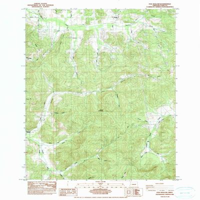 Fox Hollow OR topo map, 1:24000 Scale, 7.5 X 7.5 Minute, Historical, 1984, Updated 1984, 26.7 x 21.9 in - Tyvek