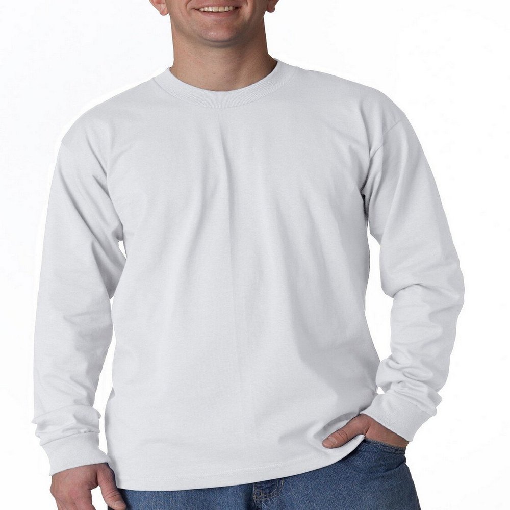 Bayside 6100 Long-Sleeve Tee White XX-Large
