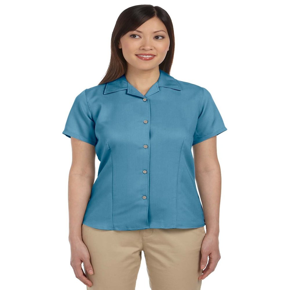 Harriton M570W Ladies Bahama Cord Shirt Cloud Blue XX-Large
