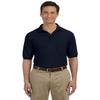 Harriton M265P Mens Easy Blend Polo with Pocket Navy Large view 4