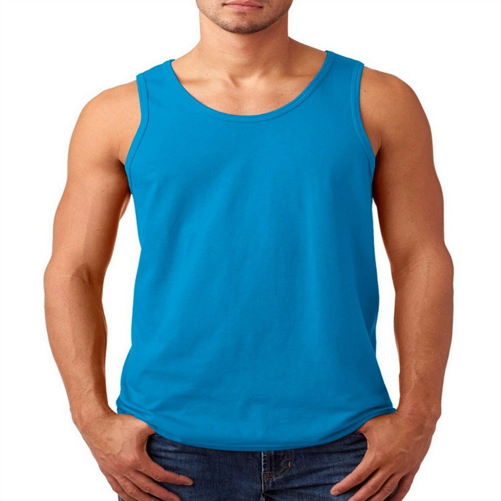 Fashion Gildan 5200 Heavy Adult Tank Top Sapphire Small