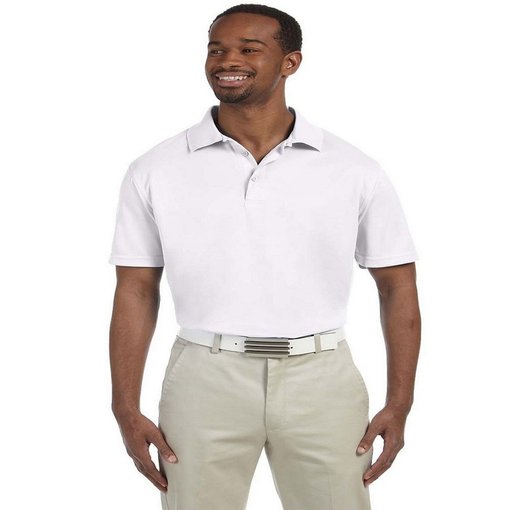 Harriton M315 Mens Polytech Polo White XXX-Large