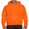 Fashion Gildan 12500 Hooded Sweatshirt Safety Orange Medium view 1