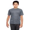 UltraClub 8420Y Youth Cool & Dry Sport Performance Interlock Tee Charcoal X-Large view 1