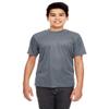 UltraClub 8420Y Youth Cool & Dry Sport Performance Interlock Tee Charcoal X-Large view 3