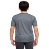 UltraClub 8420Y Youth Cool & Dry Sport Performance Interlock Tee Charcoal X-Large view 4