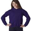 Fashion Gildan 18500B Youth Fleece Hood Purple X-Small view 1