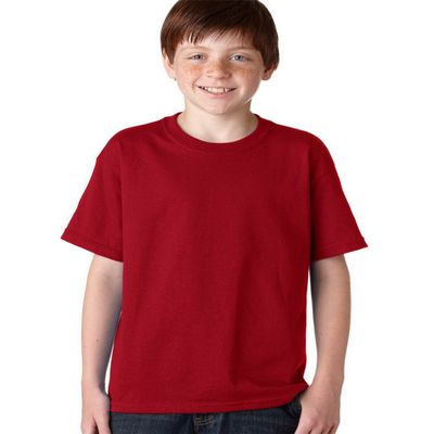 Fashion Gildan 5000B Youth 100% Cotton Tee Garnet Large