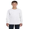Fashion Gildan 5400B Youth 100% Cotton L Sleeve Tee White Small view 1