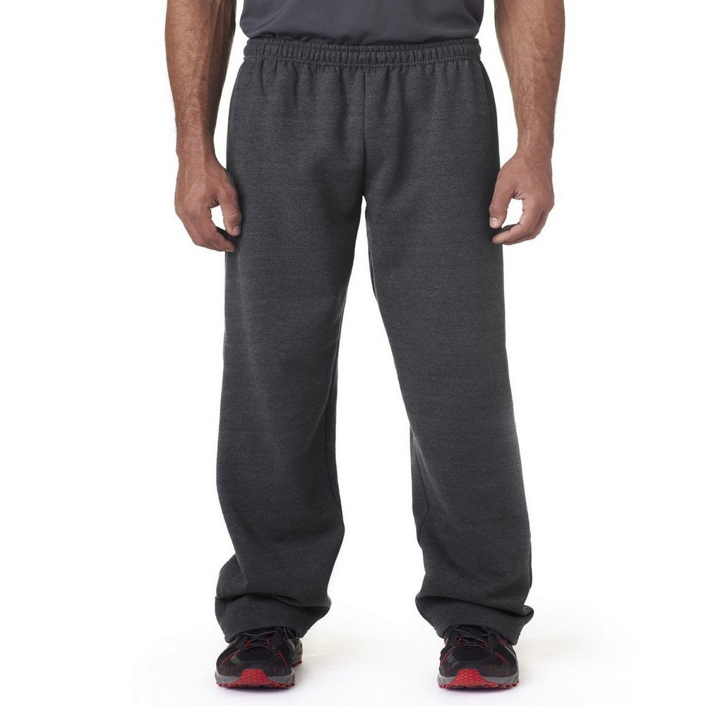Fashion Gildan 18400 Sweatpants Dark Heather Small
