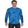 Tie-Dyed Tie-Dye CD2000 100% Cotton L-Sleeve T-Shirt Spider Royal Medium view 1