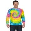 Tie-Dyed Tie-Dye CD2000 100% Cotton L-Sleeve T-Shirt Spider Royal Medium view 3