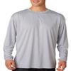 A4 N3165 Adult Cooling Performance Long Sleeve Tee Silver Small view 1
