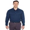 UltraClub 8210LS Mesh Pique Polo Navy Small view 3