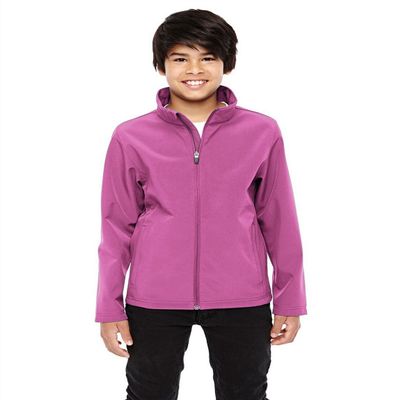 TEAM 365 TT80Y Youth Leader Soft Shell Jacket Sp Charity Pink Small