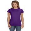 Fashion Gildan 64000L Ladies Softstyle T Shirt Purple Large view 1