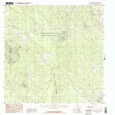 YellowMaps Dallardsville TX topo map, 1:24000 Scale, 7.5 X 7.5 Minute, Historical, 1984, Updated 1984, 27 x 23.1 in - Tyvek