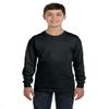 Fashion Gildan 5400B Youth 100% Cotton L Sleeve Tee Black X-Large